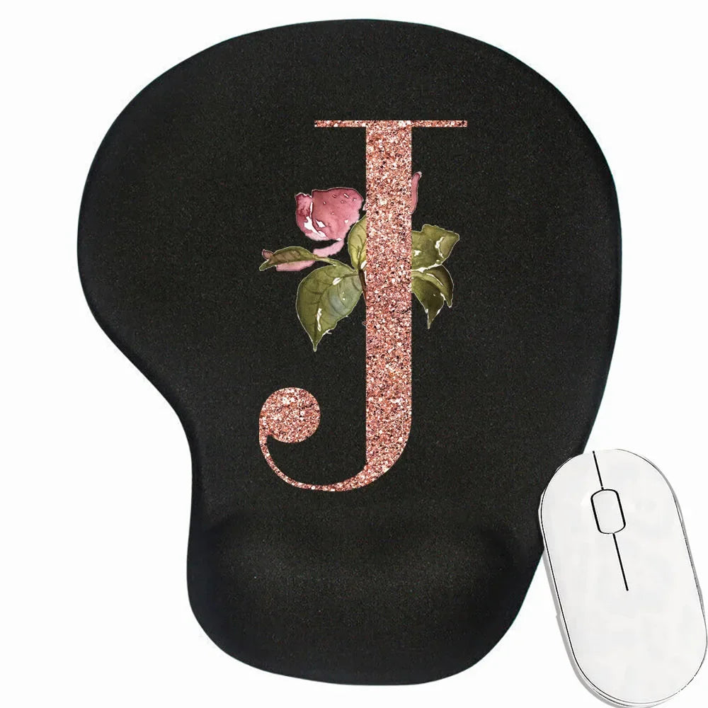 Tapis de souris ergonomique personnalisé motif J