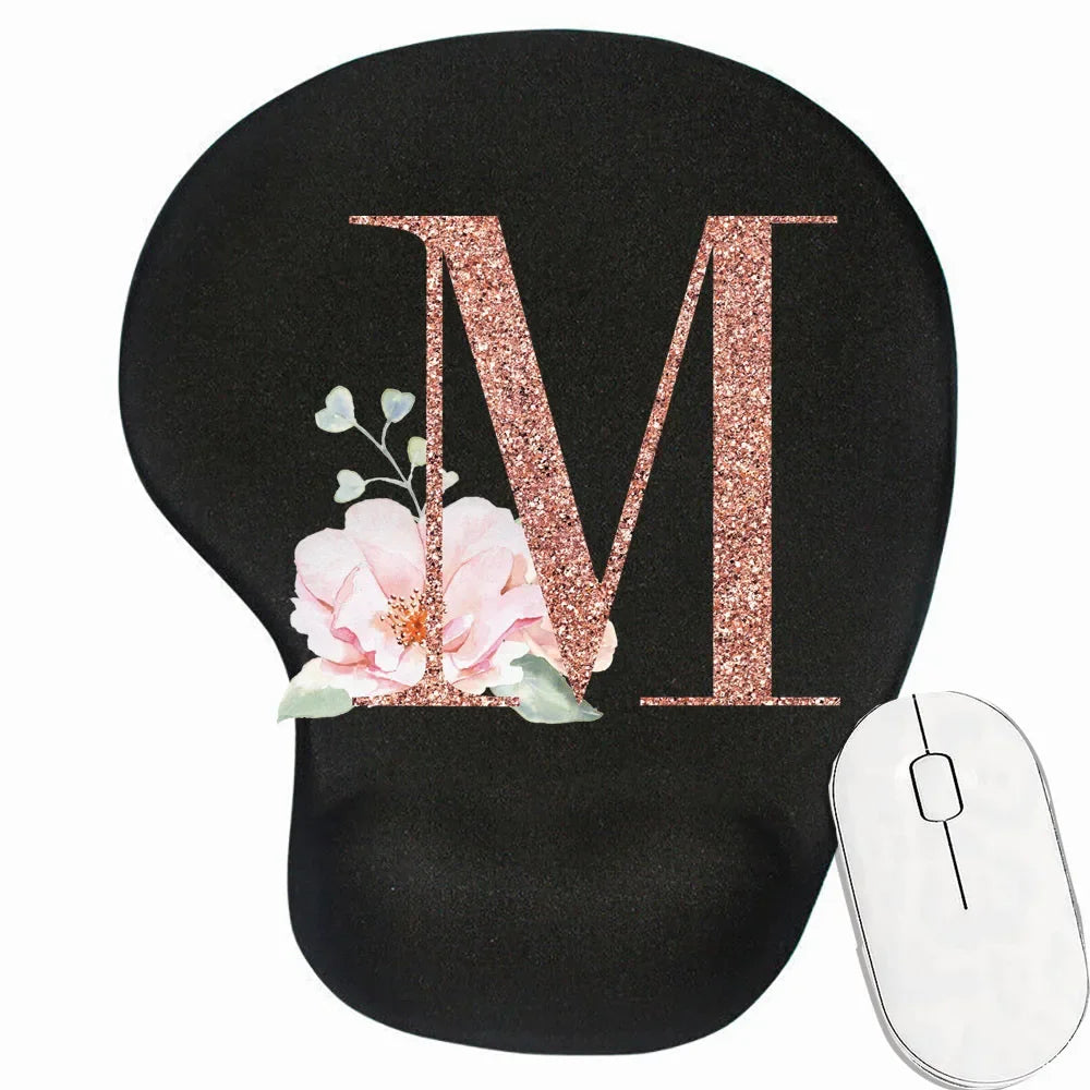 Tapis de souris ergonomique personnalisé motif M