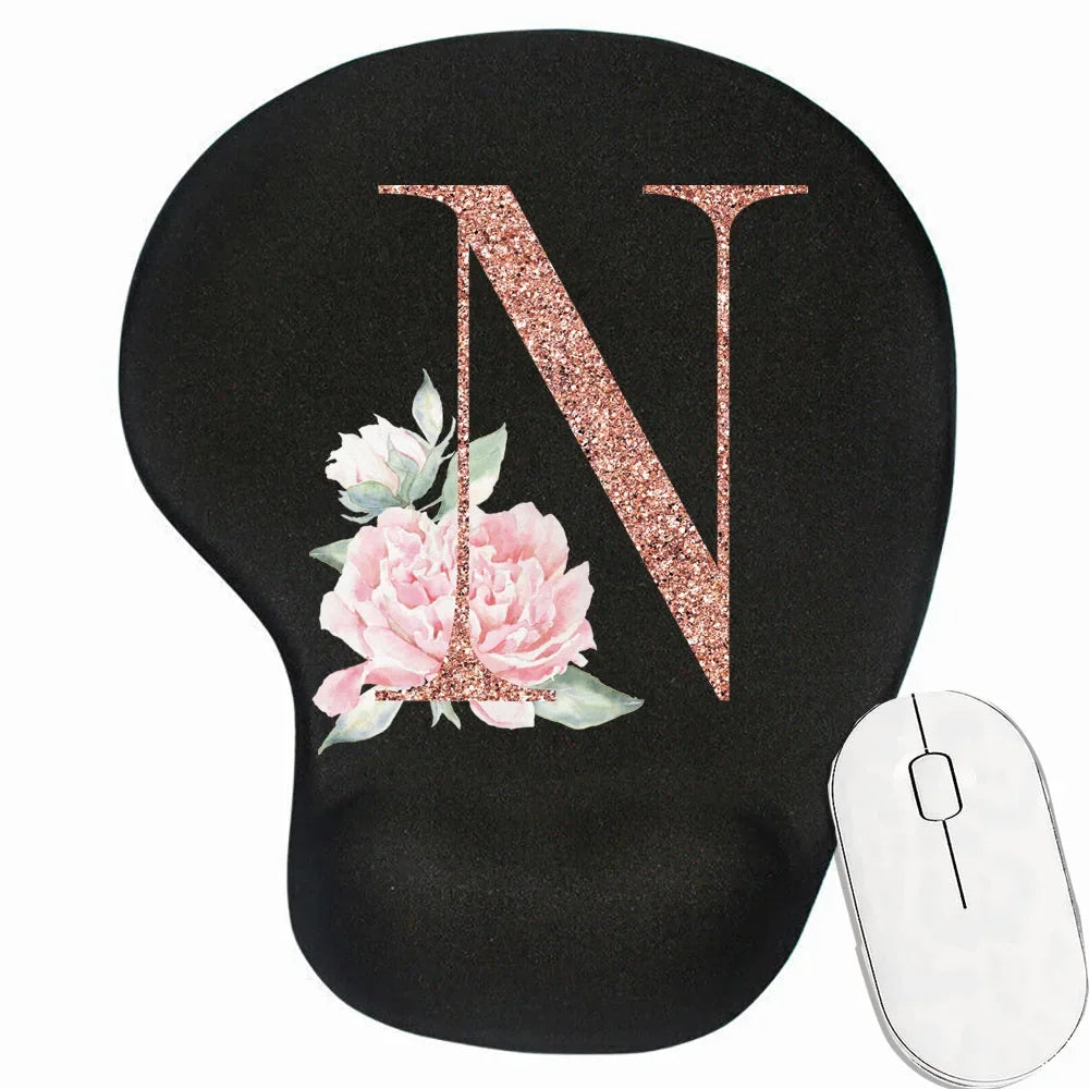 Tapis de souris ergonomique personnalisé motif N