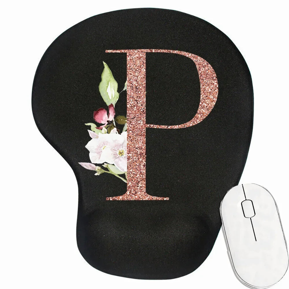 Tapis de souris ergonomique personnalisé motif P