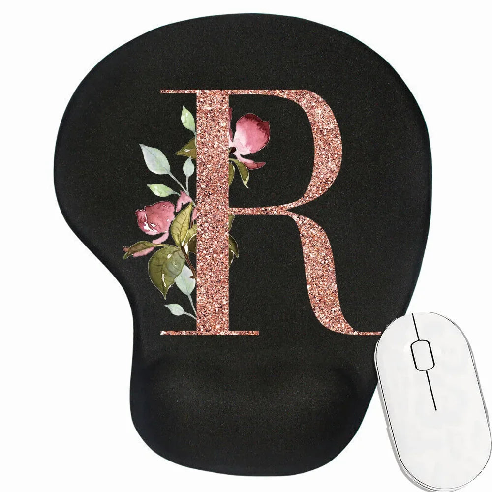 Tapis de souris ergonomique personnalisé motif R