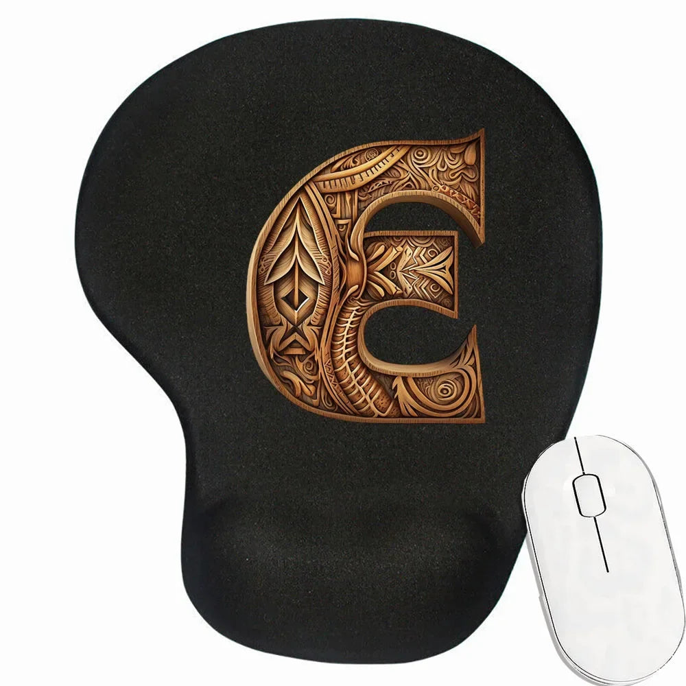 Tapis de souris personnalisé ergonomique motif E