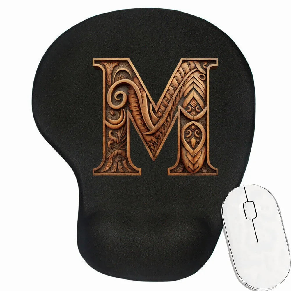Tapis de souris personnalisé ergonomique motif M