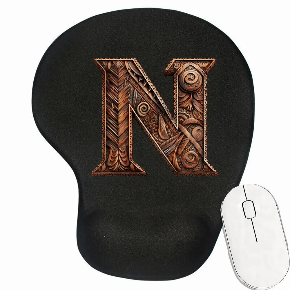 Tapis de souris personnalisé ergonomique motif N