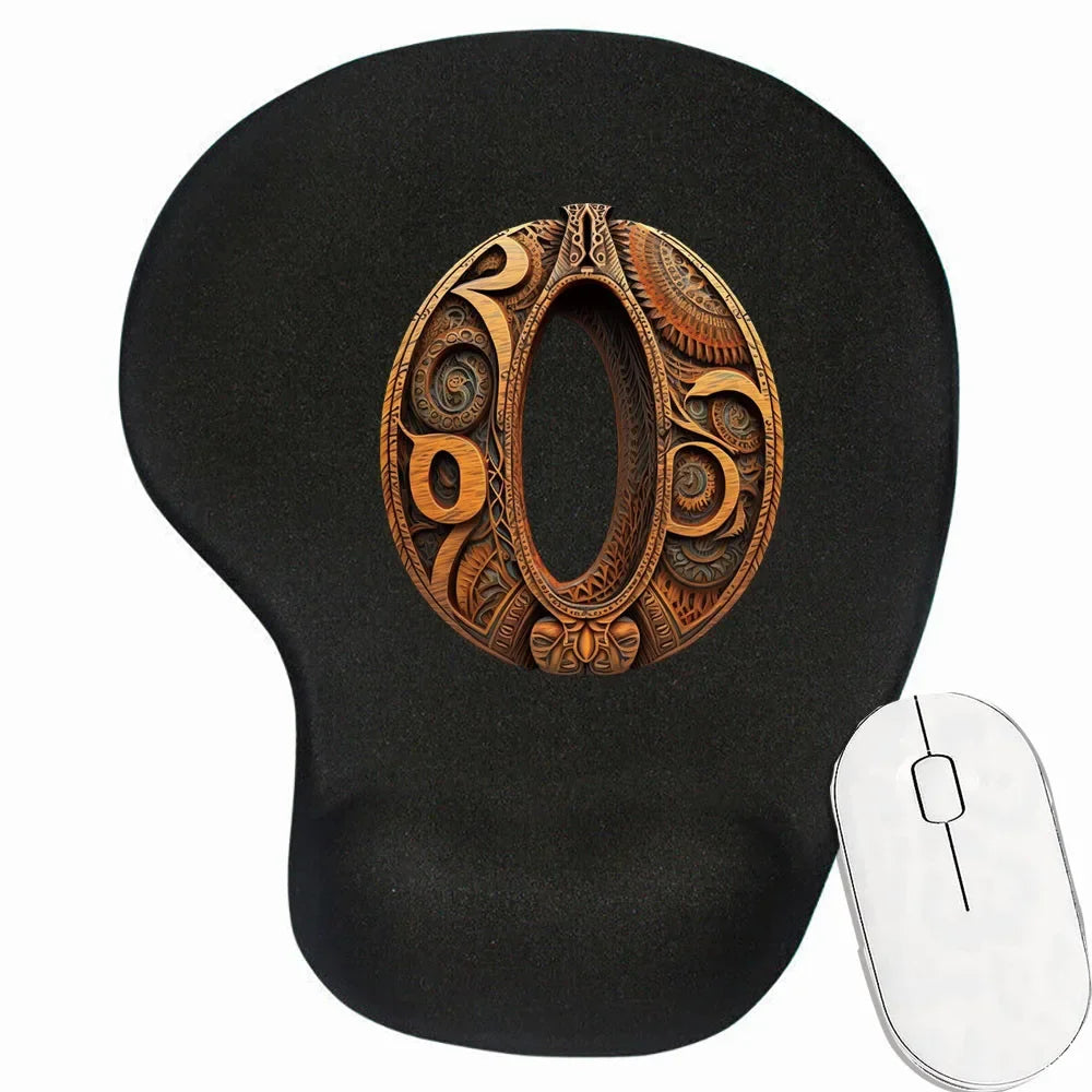 Tapis de souris personnalisé ergonomique motif O