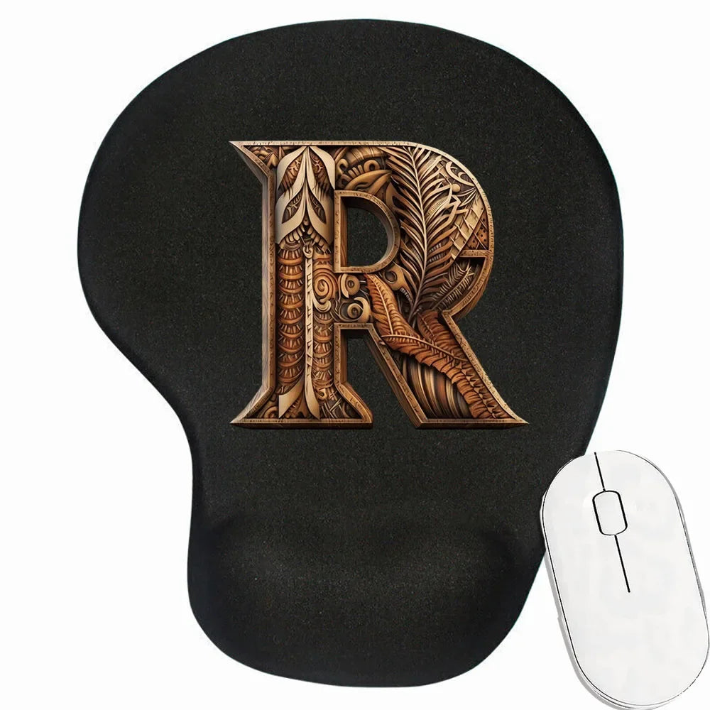 Tapis de souris personnalisé ergonomique motif R
