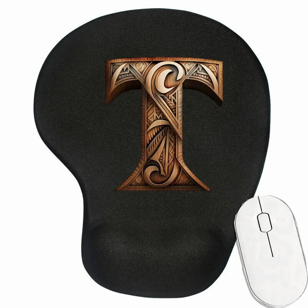 Tapis de souris personnalisé ergonomique motif T