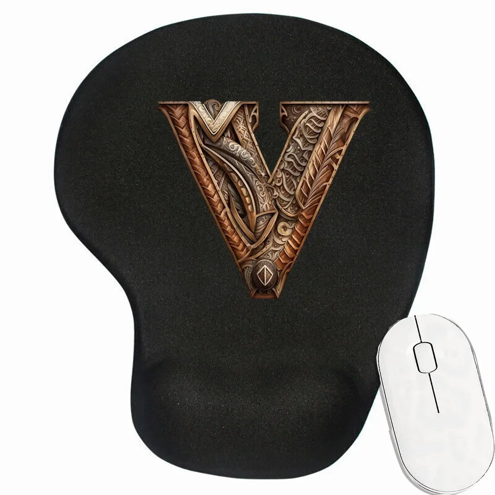 Tapis de souris personnalisé ergonomique motif V