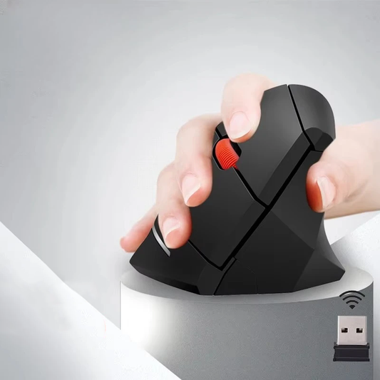 Verticale souris ergonomique sans fil noir